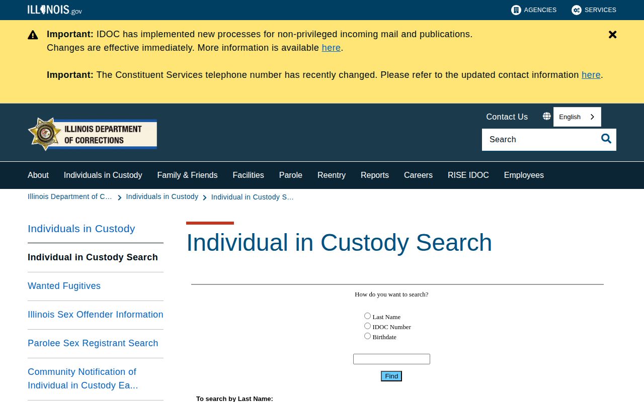 IDOC offender search for McLean County released inmates